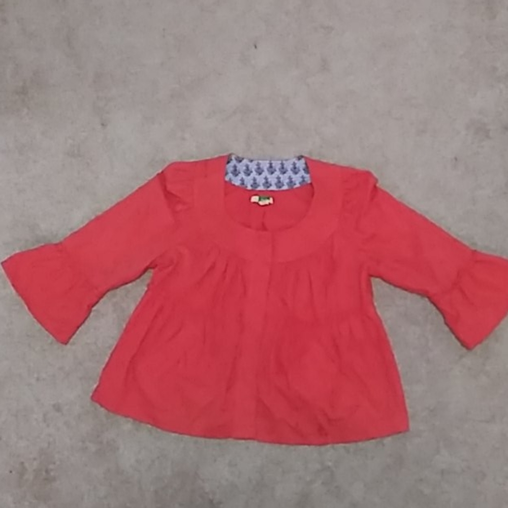 Eyelet Peasant Jacket